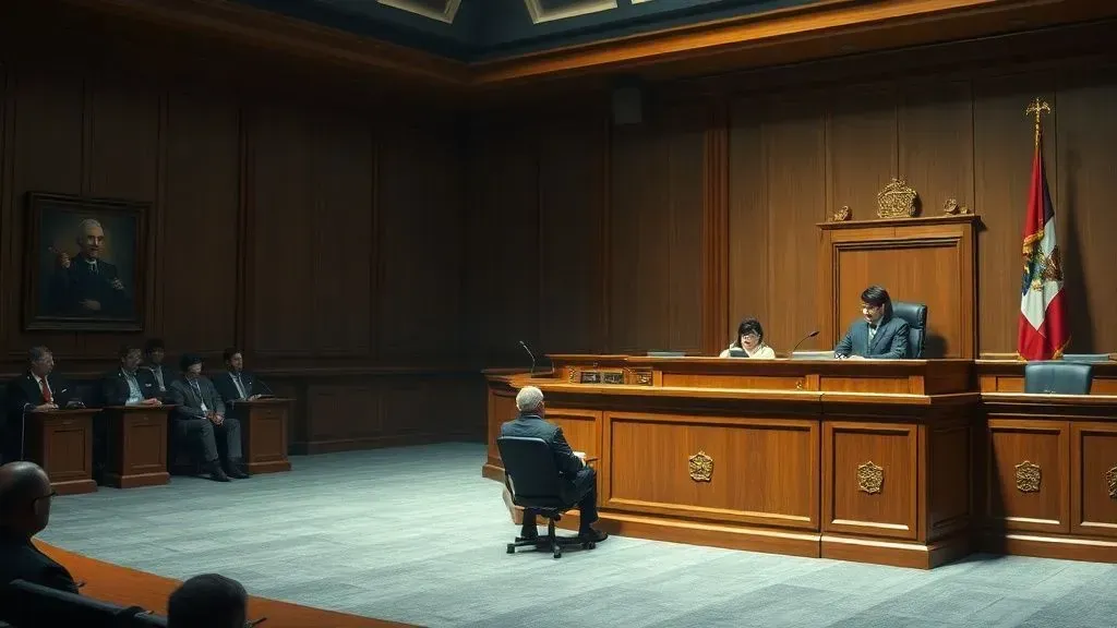 Illustration for "Do Kwon S Sentencing Hearing Drags on As Court Weighs Mountain of Victim Testimony"