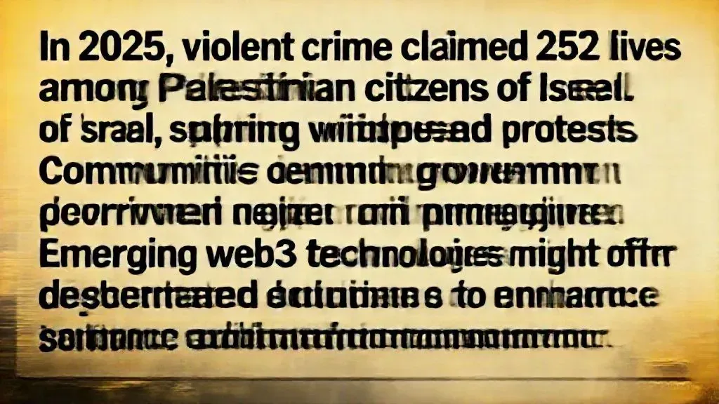 How Web3 Could Aid Palestinian Israelis in Fighting Crime - Thumbnail image for the post