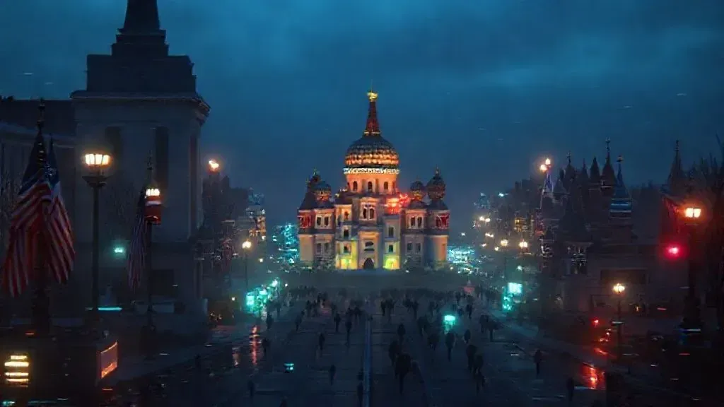 Illustration for "Russia Welcomes Trump S Revised Us Security Strategy"